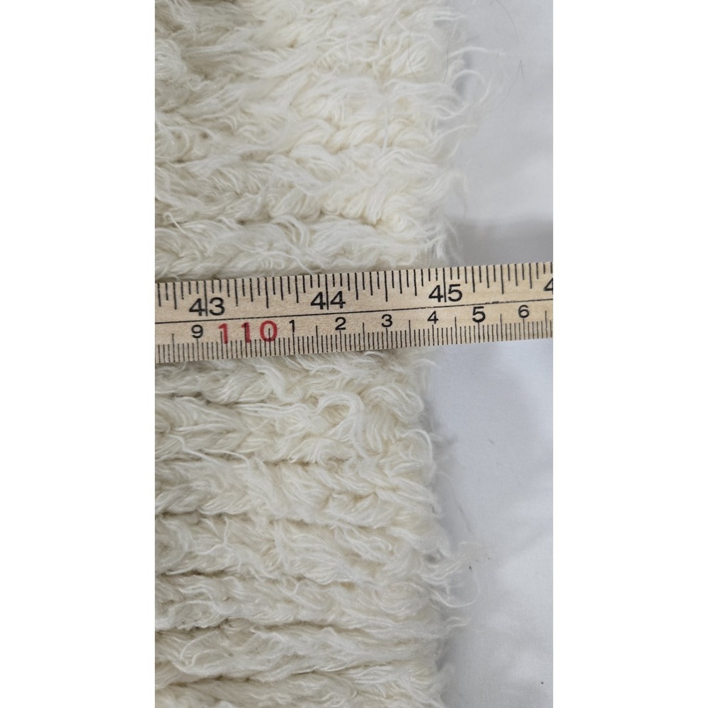 Free People Long Fuzzy Cardigan Size LG Wool Blend Festival Jacket - Picture 10 of 14